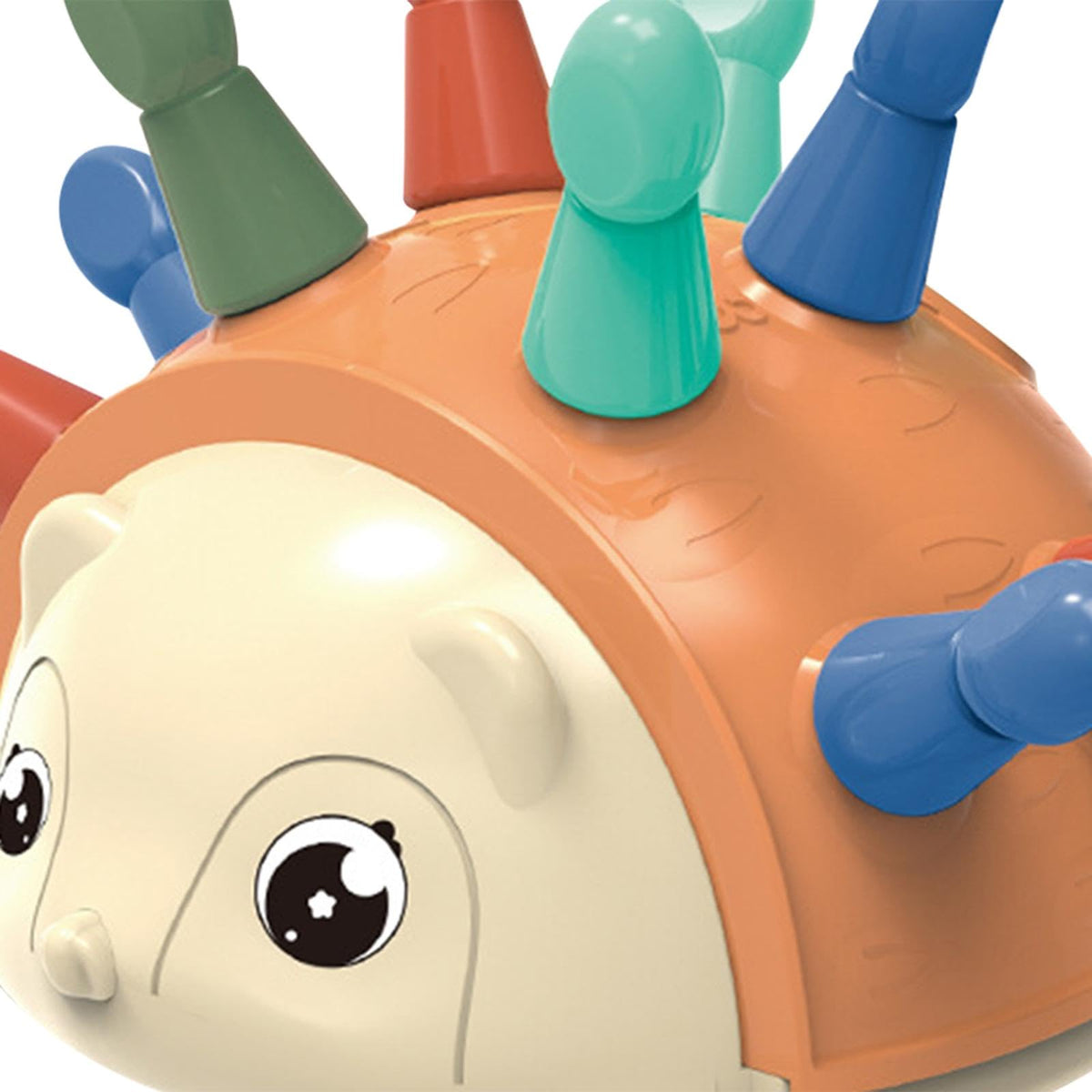 Trendivibe Fine Motor Skill Hedgehog Grasping Ability Fun Educational For Holiday Party Orange| Baby Learning Toy | Infant Activ