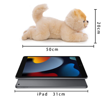 16 Inch- Pomeranian Stuffed Animals Toy Dog,Plush Puppy Realistic Cute Toy Dog Present Gift For Girls Boys