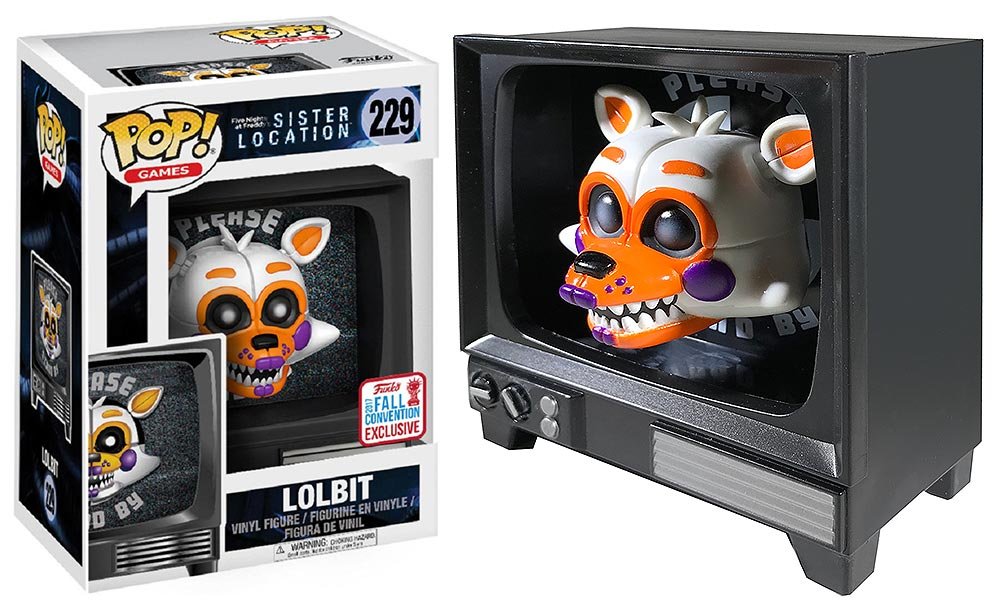 Funko POP! Five Nights at Freddy's Sister Location LOLBIT Vinyl Figure #229 - Multicolored, Small, 2017 NYCC Exclusive