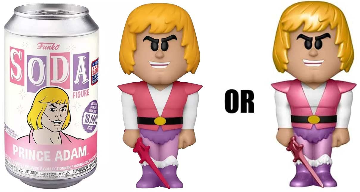 Funko Soda Vinyl Prince Adam Figure Masters Of The Universe Funkon 2021 Exclusive