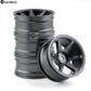 Chanmoo 1/10 Rc On Road Wheels Rims 12Mm Hex Alloy Aluminum Drift Hubs For 1:10 Rally Racing Car Tires Tamiya Tt01 Tt02 Xv01 Ta0