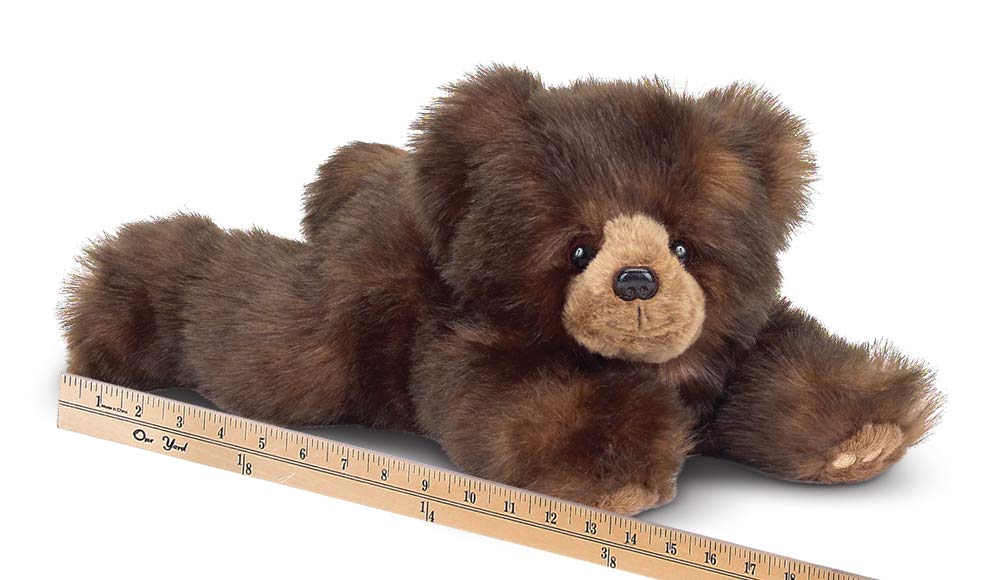Bearington Snuggly Ben Plush Stuffed Animal Brown Grizzly Bear, 14'