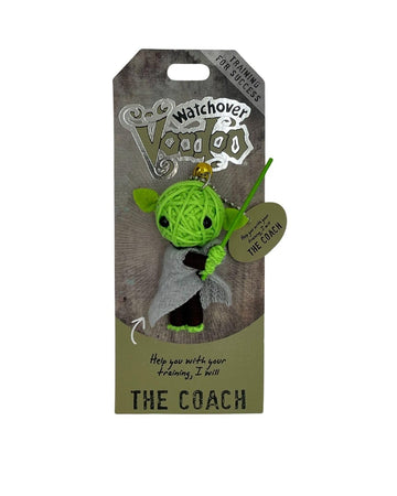 Watchover Voodoo 3-Inch The Coach - Handcrafted Gift to Bring Good Luck and Positivity Everywhere You Go