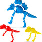 Top Race 3 Large Dinosaur Sand Molds, Fossil Skeleton Beach Toy Set - Perfect for Dinosaur Bones for Sandbox Play.