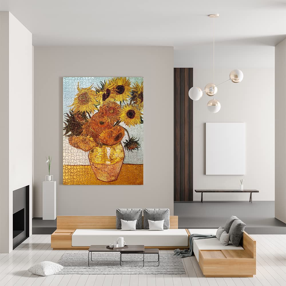 MaxRenard Game Jigsaw Puzzle 1000 Pieces and Up for mature-themed Fine Art Collection Toy Van Gogh Sunflowers