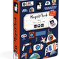 Janod - MagnetiBook Universe - 70 - Part Educational Magnetic Game Teaches Fine Motor Skills and Imagination - Suitable for Age