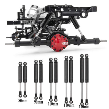 RCLions 4pcs RC Shock Absorber Damper 80mm Internal Spring for 1/10 RC Crawler Car TRX4 SCX10 D90 Upgrade Parts