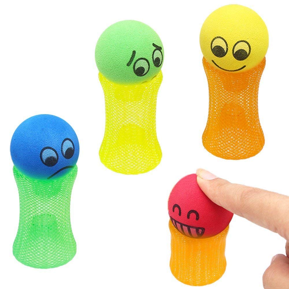 Lzlrun 40Pcs Cat Or Kitten Spring Colorful Fun Tube Boinks Finger Trap Kids Fidget Toy Novelty Party Bag Xmas Stocking Filler