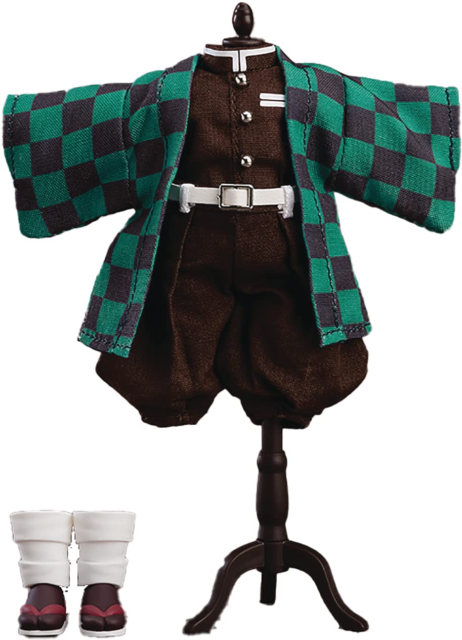 Good Smile Nendoroid Doll Outfit Set for Demon Slayer Tanjiro Kamado, Multicolor, Model G12652, Cloth Material