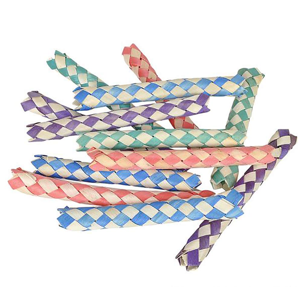 The Dreidel Company Classic Finger Traps, Chinese Bamboo Toys, Assorted Colors, 5'' Inches (72-Pack)