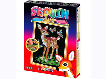 Sequin Art Red, Fawn, Sparkling Arts And Crafts Picture Kit, Creative Crafts