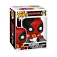 Funko Bitty Pop! Deadpool - Bathtime, 4-Pack And A Surprise Mystery Mini Figure - 0.9 Inch (2.2 Cm) Collectable - Stackable Display Shelf Included - Gift Idea - Party Bags Stocking - Cake Topper