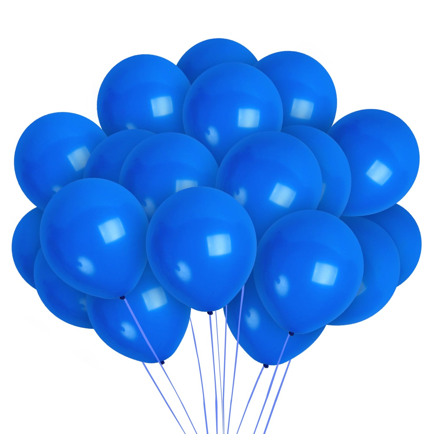 Treasures Gifted Matte Royal Blue Balloons (36), 12 Inch, Premium Latex, Navy, Water & Helium Use, Baby Shower, Gender Reveal, W