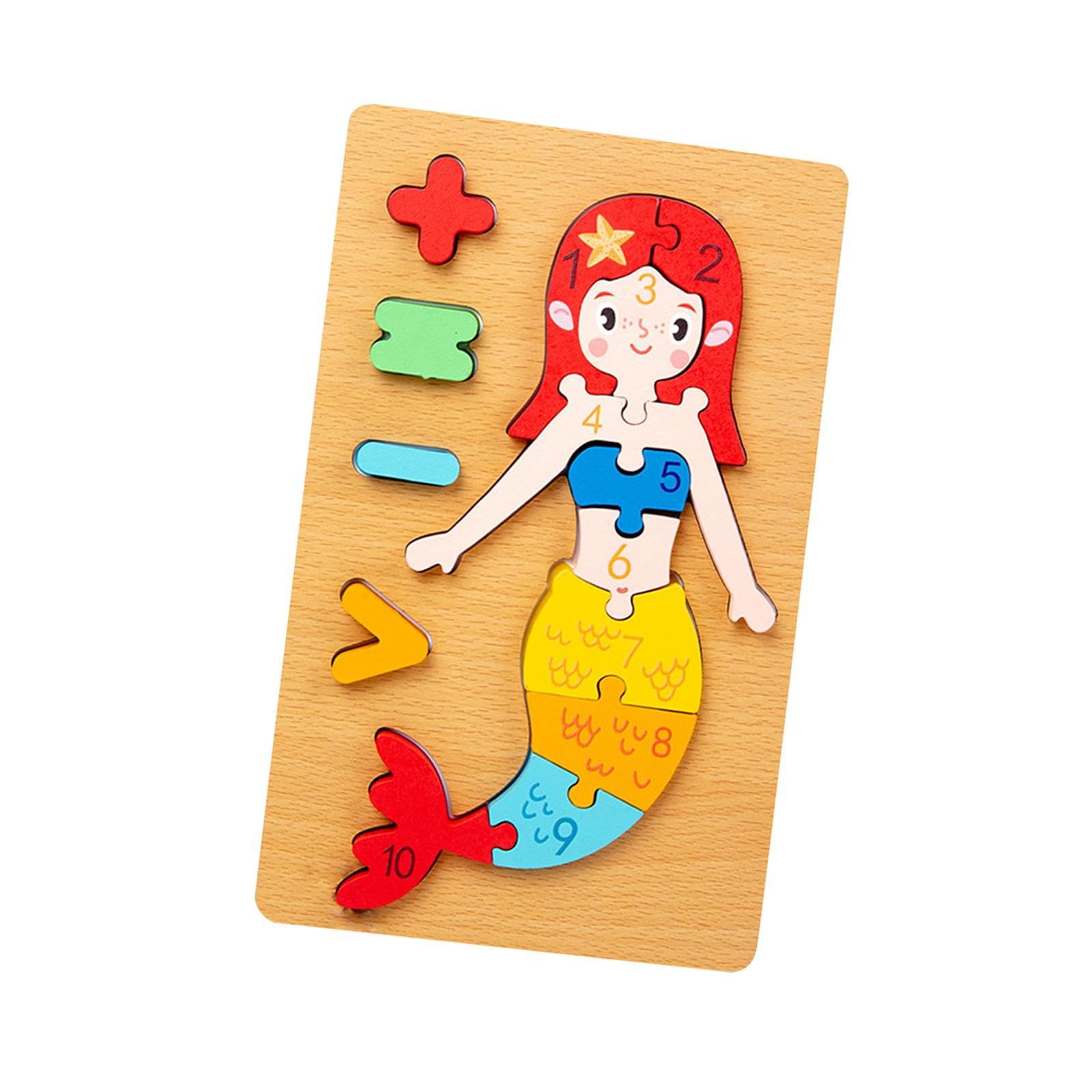 Club BollywoodNumber Puzzle Montessori Toys For 3 Year Old For Preschool Fine Motor Skills Mermaid|Baby|Toys For Baby|Developmen