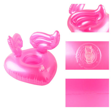 Grobro7 12Pack Inflatable Pool Drink Holder Floating Coasters Multi Shape Swimming Cup Holder Water Floats Kids Bath Toys Great