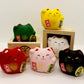 Edoya Maneki Neko Daruma (Set Of 6) Japanese Multicolor Good Luck Cat Figurine Charms Set (2.2X2.2 Inch)