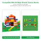 Unirolic 8 Pack Classic Baseplates 10'' X 10'' Sturdiness Building Platforms - Compatible With All Major Brands Building Bricks,