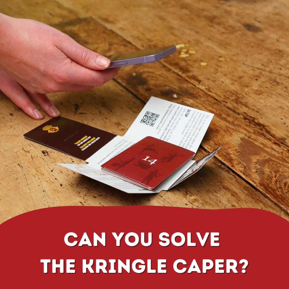 Big Potato Escape Room In Your Pocket | Kringle Caper: An Easy Strategy Game For Winter. Mini Escape Rooms For Birthdays, Holidays, Couples, Families.