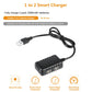 VICMILE 7.4V Li-ion Battery 3300mAh High Capacity RC Battery with Deans T Plug 2S Rechargeable Battery with 1 to 2 USB Charger F