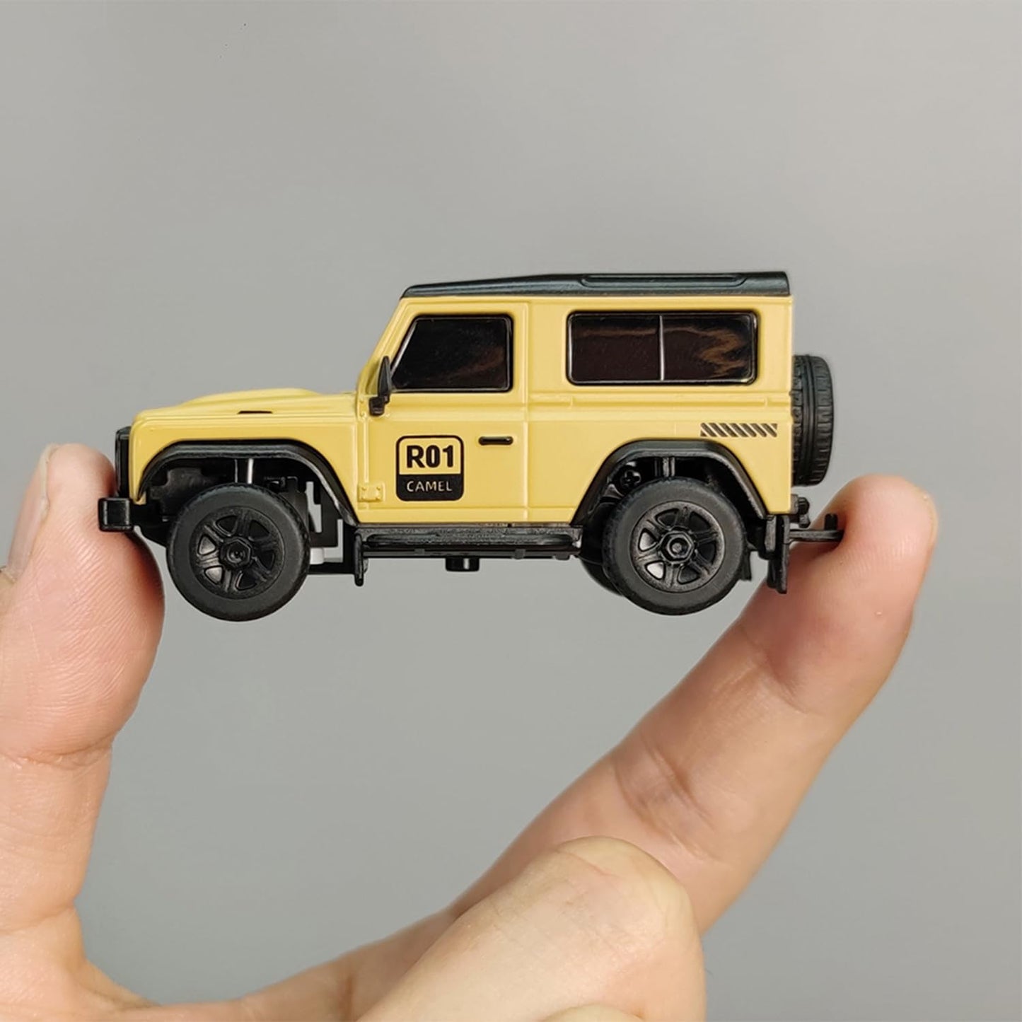Ldarc 1:64 Scale Mini Rc Truck Rtr Rc Rock Crawler 2.4Ghz Hobby Grade Remote Control Car Model Vehicle Rc Buggy (R01-Yellow)