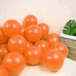 Moukiween Orange Balloons 12 Inch - 70 Pcs Burnt Orange Balloons For Fall Balloons Construction Balloons Cutie Baby Shower Birthday Party Halloween Christmas Decorations