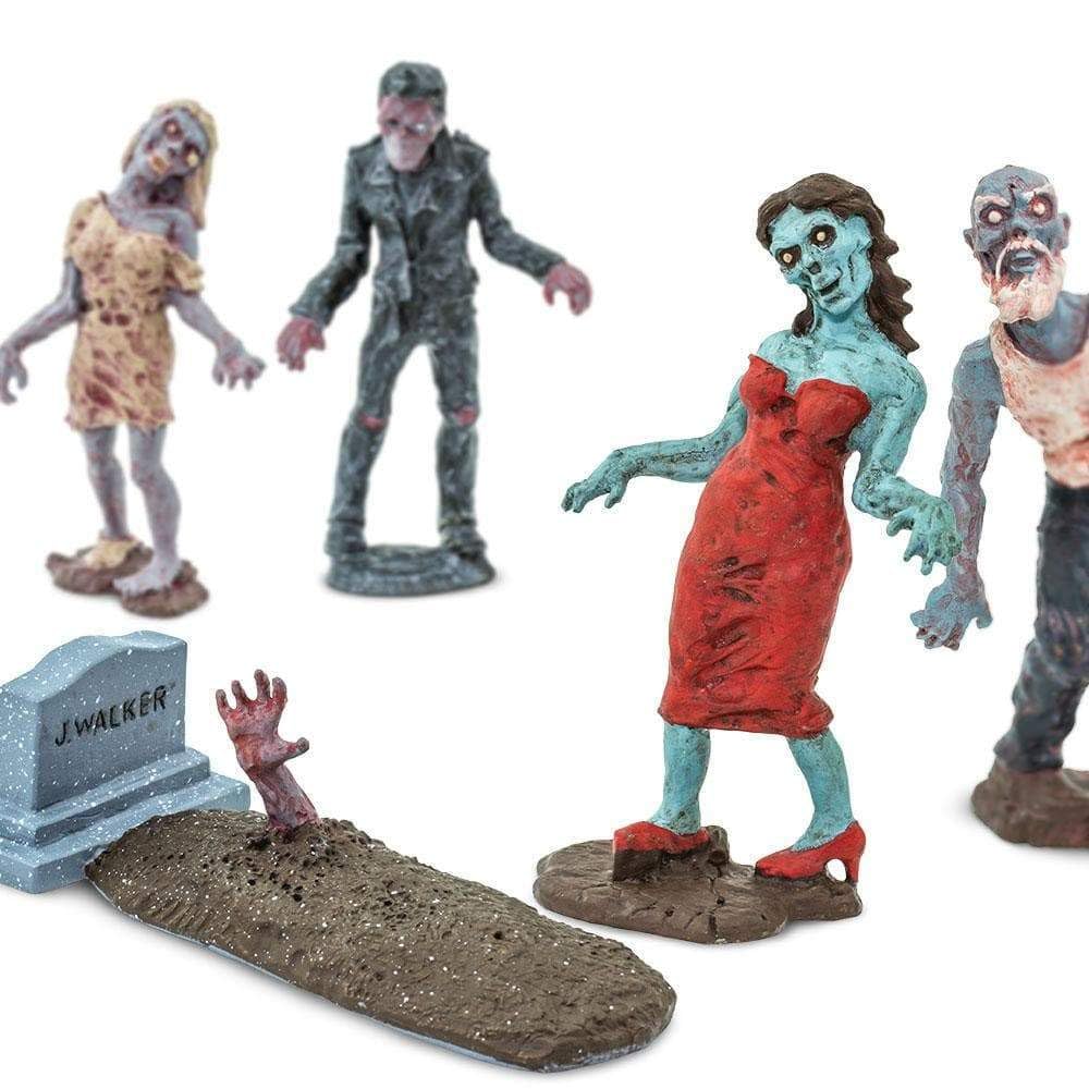 Safari Ltd. Zombies Super Toob - Miniature Zombie Figures For Halloween Display And Play - Toy Figures For Boys, Girls, And Kids Ages 3+