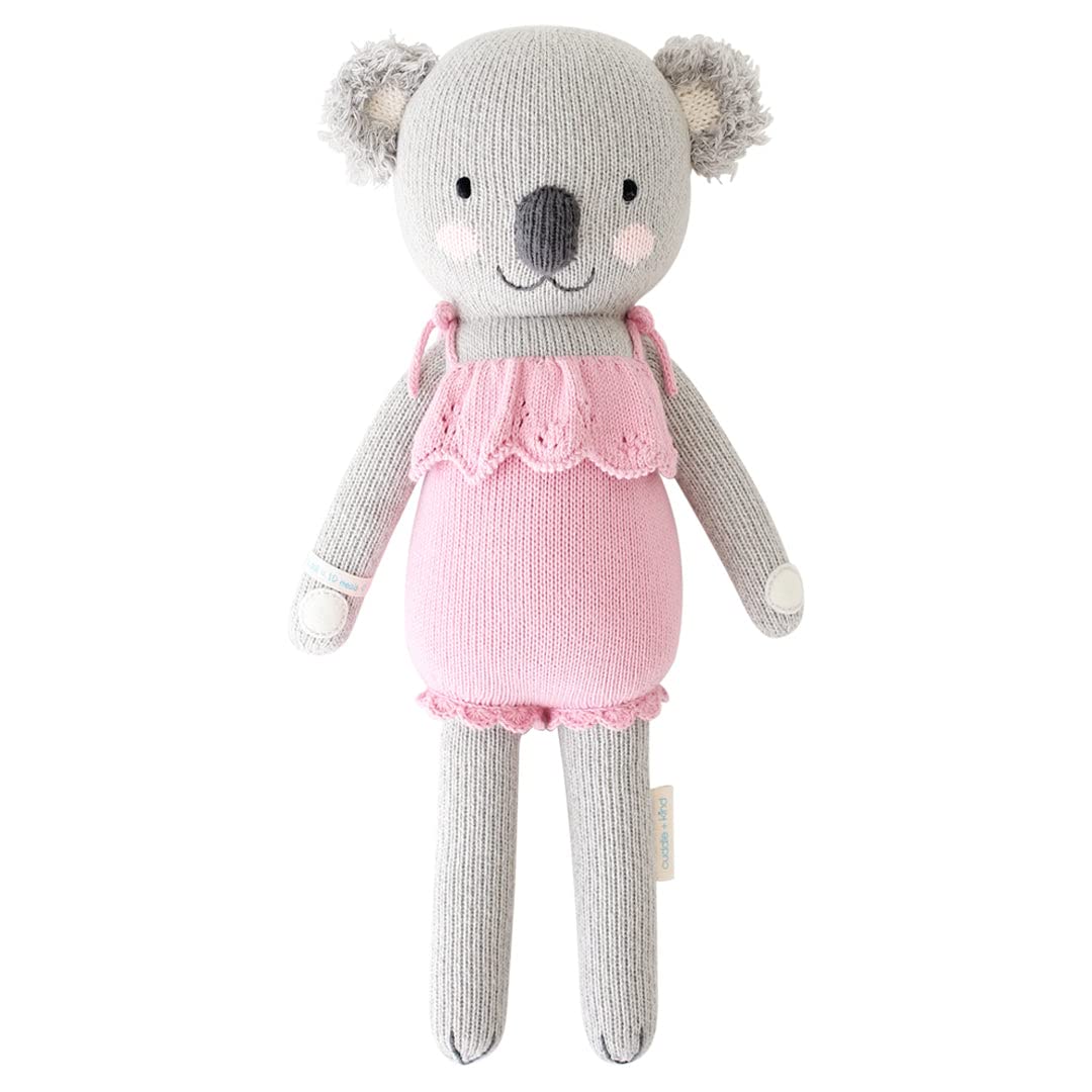 Cuddle + Kind Claire The Koala Regular 20'' Hand-Knit Doll - 1 Doll = 10 Meals, Fair Trade, Heirloom Quality, Handcrafted In Per