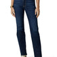 Wrangler Womens High Rise True Straight Fit Jeans, Berry Dark, 2 1 Us