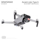 Wrapgrade Skin Compatible With Dji Air 2S | Accent Color A (Black Bumpy Camo)