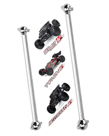 RCMYou Centor Drive Shaft Dogbone Upgrades for 1/8 Arrma Typhon 6s Blx,Outcast 6S BLX,Notorious 6S BLX,2pcs Centor Driveshaft Ax