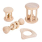 Calandis 4 Pieces Wooden Baby Toys Coordination Wooden Rattle Toys For Boys Kids Baby | Developmental Baby Toys | Toys For Baby