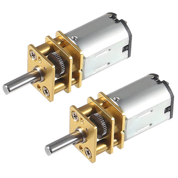Alinan 2pcs 6V 500RPM N20 High Torque Speed Reduction Geared Motor with Metal Gearbox Motor for Smart Car DIY RC Toys