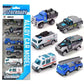 Sky Tech Police Alloy Car Model Metal Cars 6 Pcs Vehicles, Racing Cars Play Set For Toddlers,Boys Die-Cast Car Set, Birthday Dec