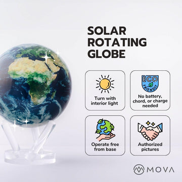 Mova Globe Earth With Clouds 6'