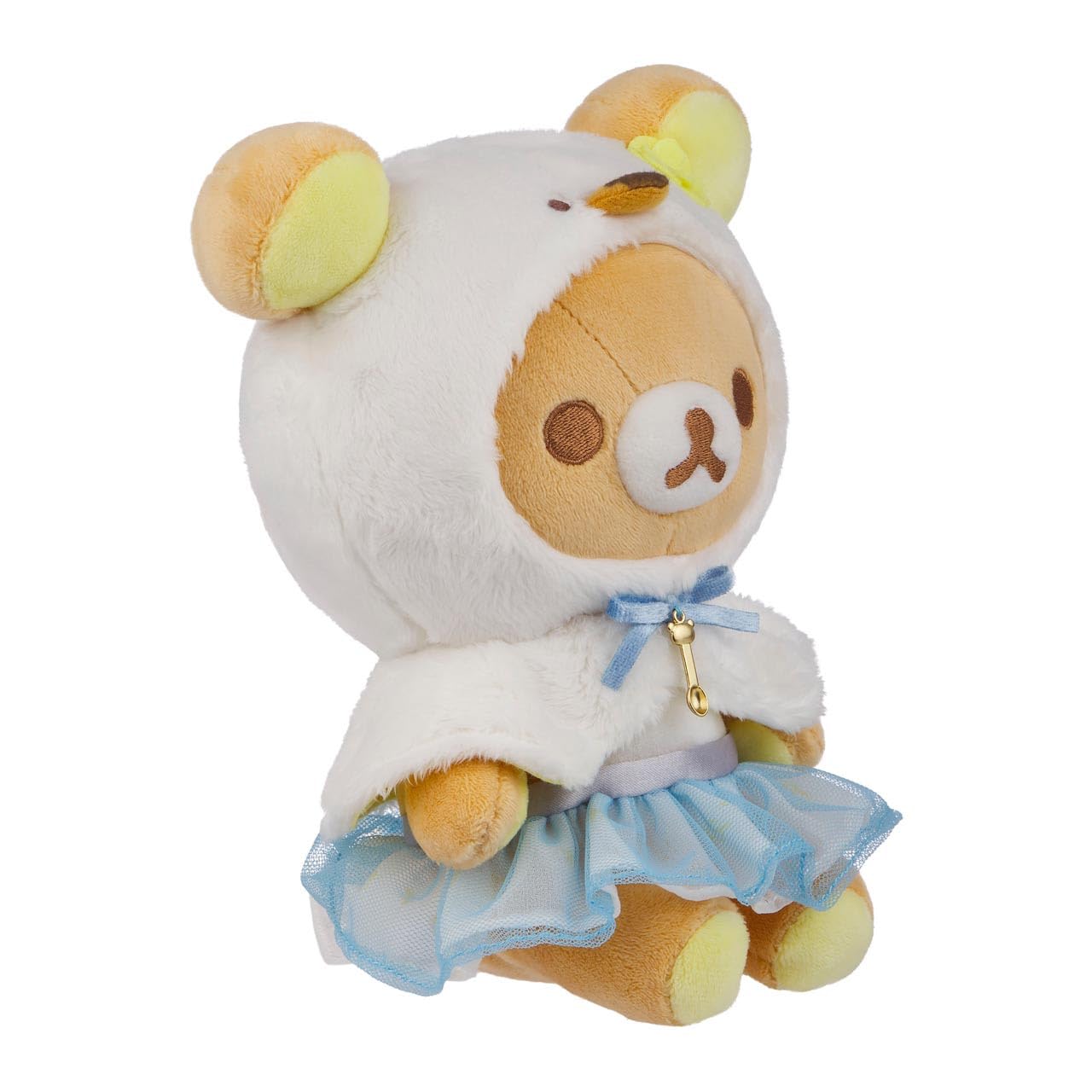 San-X Rilakkuma Plush - 9" Soft Toy, Polyester Material, Rilakkuma Color, Model RX-00590