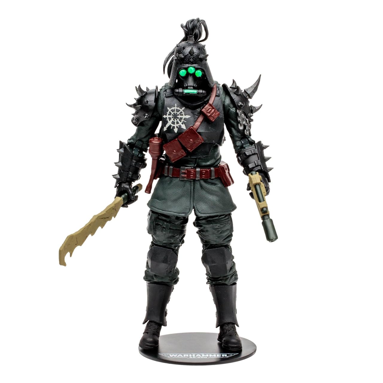 McFarlane Toys  7-Inch Warhammer 4000 Darktide Traitor Guard limited availability Action Figure with 22 Moving Parts  Multicolour Collectible Warhammer Figure with Collectors Stand Base - Ages 12+