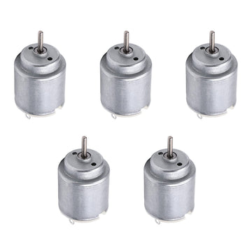 Fielect 5Pcs DC Motor 1.5-6V 5000-20000RPM Micro Motor Mini Motor Electric Motor Round Shaft for RC Boat DIY Car Toys Model DIY 