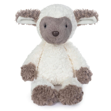 My Oli Easter Stuffed Animal 8.6'' Easter Plush Dark Brown Sheep Soft Toy Stuffed Animal Bedtime Gifts For Baby Kids Girls Boys
