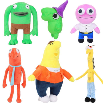 6Pc Smile-Friends Season 2 Plushies Smiling Plush- Stuffed Animal Pillows Toy Figures Gift For Tv Movie Fans Enthusiasts,Partners,Children,And Friends (6Pc Combo)
