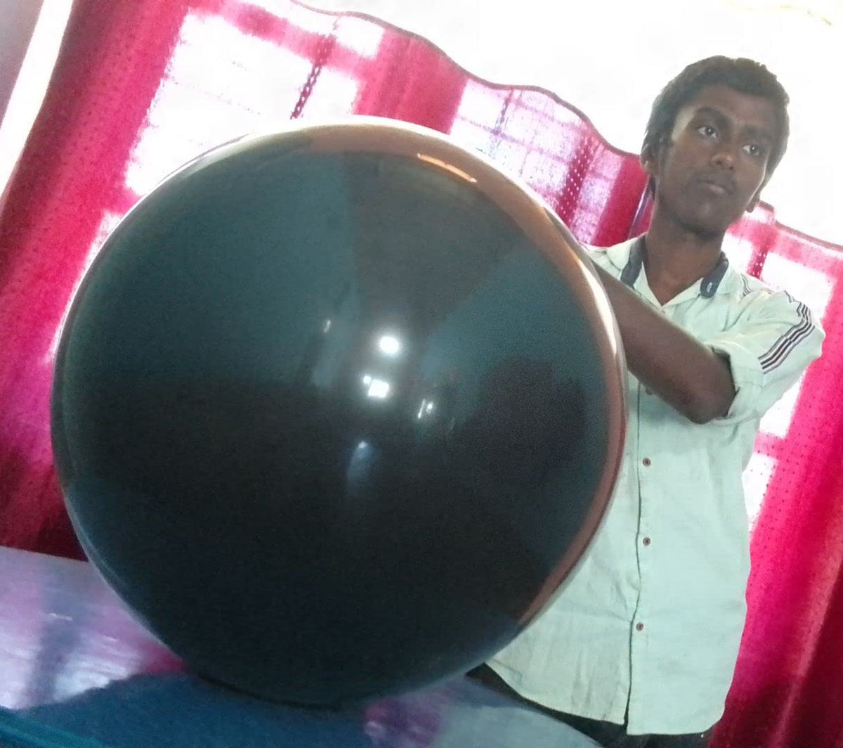 Big balloon Large Giant Balloon  Pack of 1 piece  Black Color  60 CM / 2 Feet Size  Made of Eco Friendly Latex  Thicker Siz