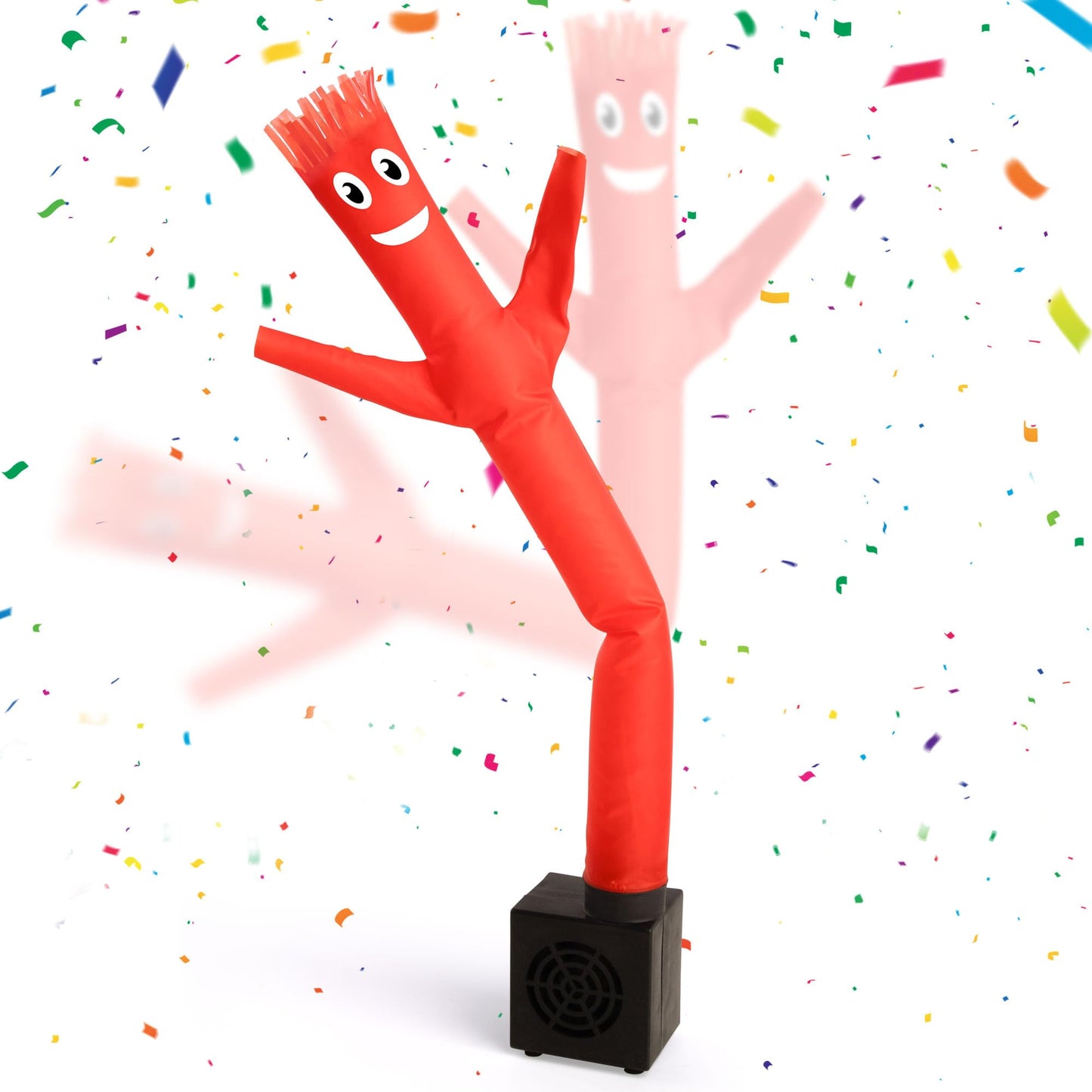 Mealivos Mini Wacky Waving Inflatable Tube Guy with Blower - Funny Mini Inflatable Tube Man Desktop Decor White Elephant Gift fo