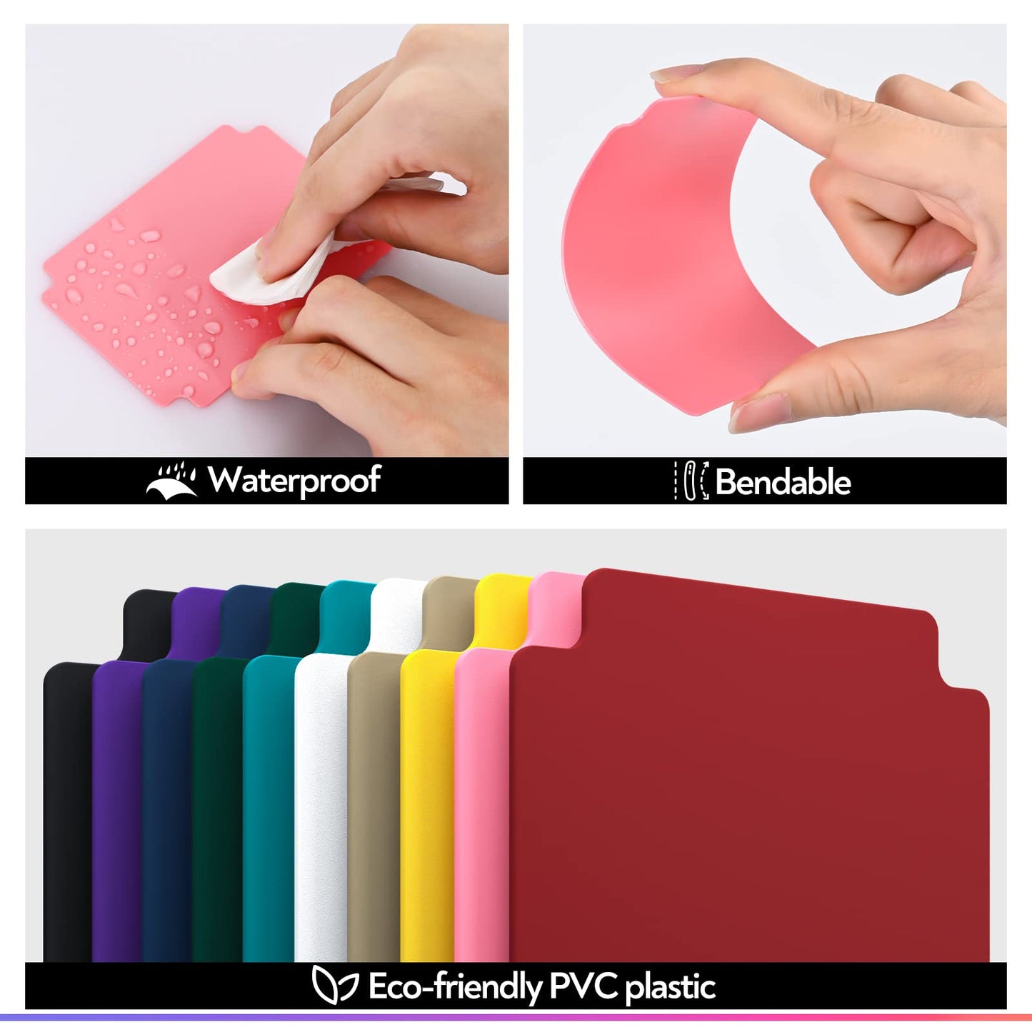 Zlca Trading Card Dividers, Playing Card Page Dividers With Tabs, Plastic Card Separator For Storage Box Folder Record Baseball