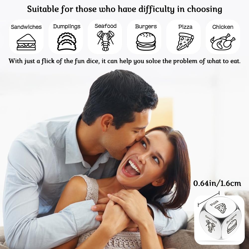 Valentines Day Gifts For Him Galentines Day Gifts For Her Gifts For Couples Food Decision Dice Funny Date Night Dice Boyfriend G