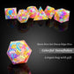 HAOMEJA D&D Colorful Snowflake Resin Dice Set DND 7 PCS Sharp Edges Dice with Gift Dragon Eye Bag Apply to Dungeons and Dragons