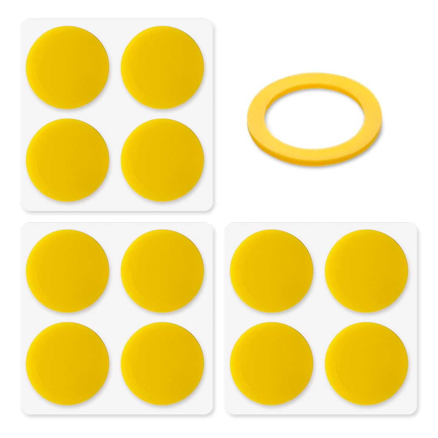 Magicyoyo Yo-Yo Silicone Response Pads- Yellow- Set Of 12 - Slim