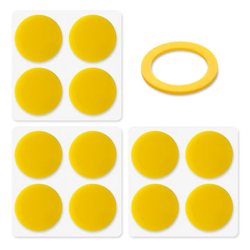 Magicyoyo Yo-Yo Silicone Response Pads- Yellow- Set Of 12 - Slim