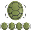 Tortoise Shells Props: 5pcs Costume Turtle Shell  Turtle Shell Backpack  Ninja Turtle Backpack  Funny Dress Up Shell Backpack  Animal Costume Cosplay Props  Halloween Party Fancy Dress Prop