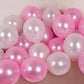 Paready Pink Balloons Set, 60 Pcs 12 Inch Pearl Pink Balloons Pink Metallic Macaron Pink Balloons, Pink Confetti Party Balloons