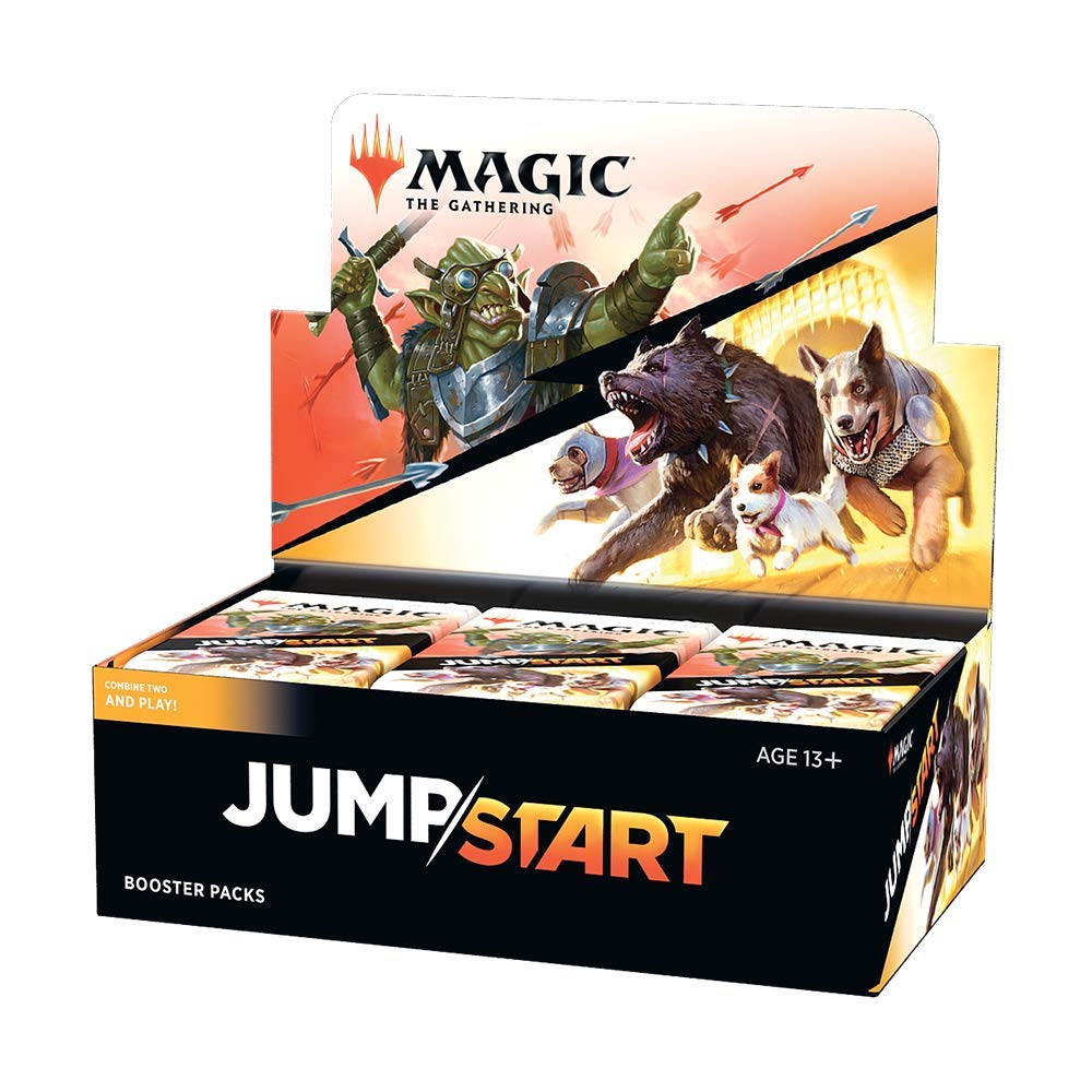 Magic The Gathering Jumpstart 2020 Booster Box - 24 Packs, 20 Cards/Pack, Cardboard, Colorful Land Cards, Model C75150000