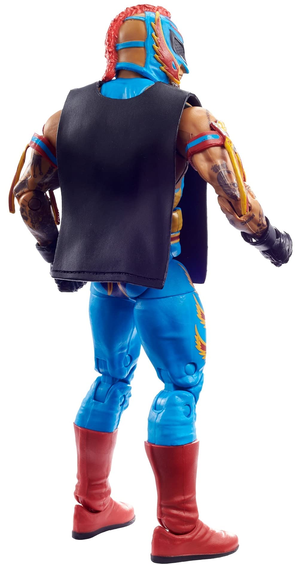 WWE Rey Mysterio Elite Action Figure, 6" Posable Collectible, Multicolor, Model GVB84, Ideal Gift for Ages 8+